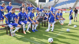 Fotbalisté SK Sigma Olomouc pózovali fotografům