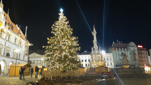 Naděje právě rozsvítila Horní náměstí v Olomouci