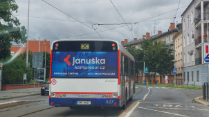 Na Novou Ulici dnes přestaly jezdit tramvaje. Bude to tak do konce roku