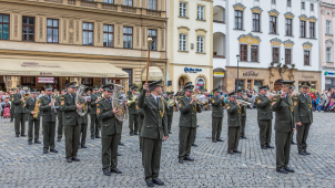 Olomouc rozezní hudba jubilejního festivalu vojenských hudeb