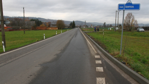 Průtah Libinou je další ze silnic, které letos kraj opravil