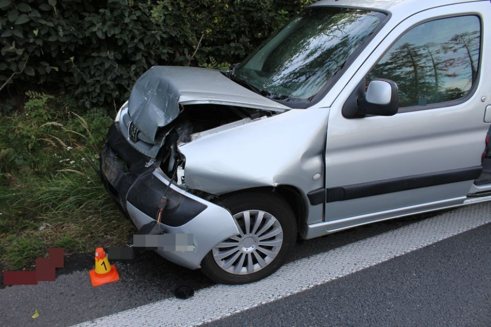 Na dálnici u Haňovic došlo v jednom místě ke dvěma nehodám